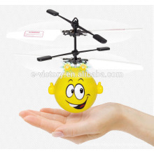 Infrared R/C mini smile face flyer new type UFO toy flying saucer mini flying face ball